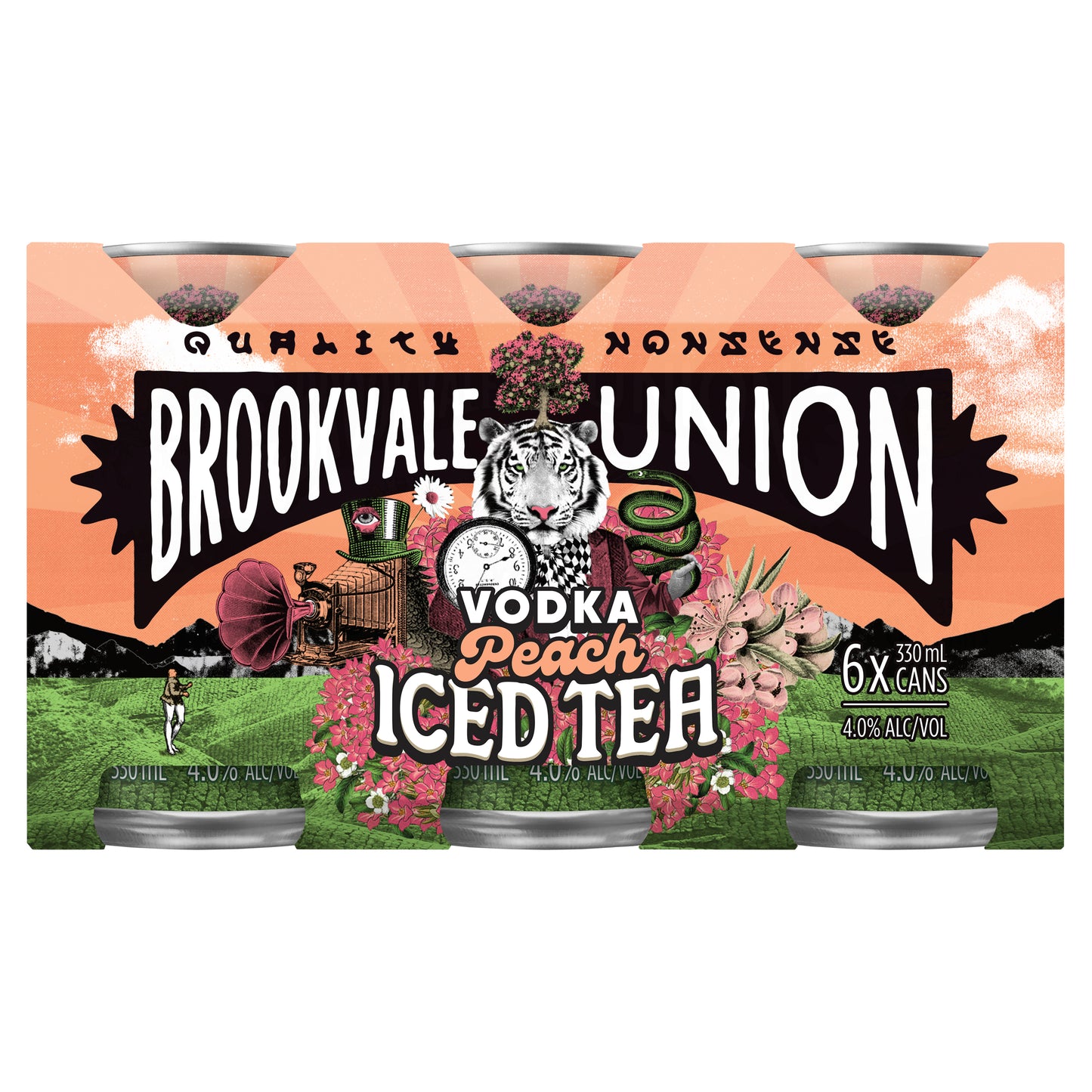 BV Union Peach Iced tea 4% 330ml Can