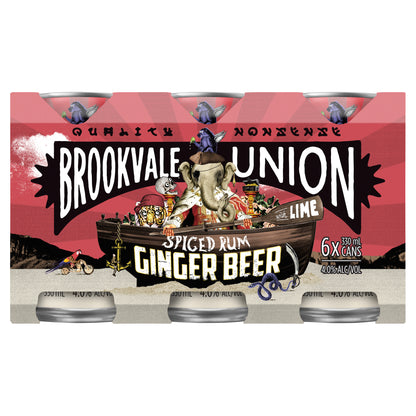 BV Union Spiced Rum & Ginger Beer 375ml Can