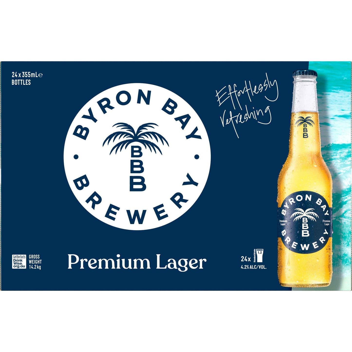 Byron Bay Premium Lager 4.5% 375ml Can