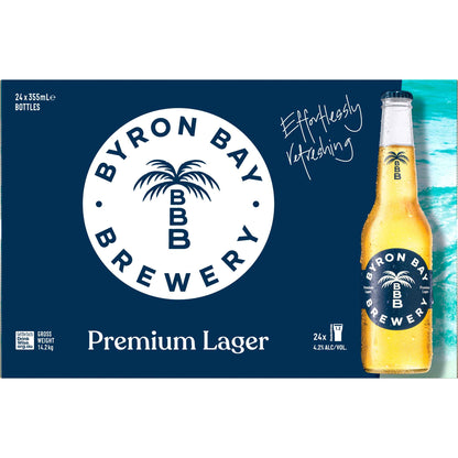 Byron Bay Premium Lager 4.5% 375ml Can