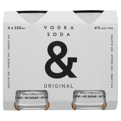 Ampersand Vodka Soda 4% 330ml Can