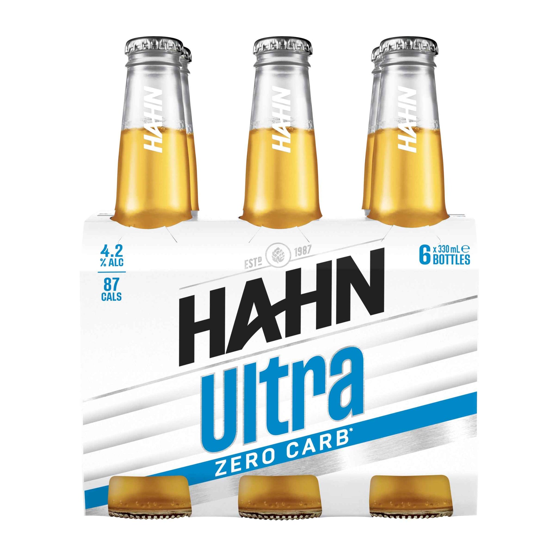 Hahn Ultra Crisp Zero Carb 4.2% 330ml Bottle