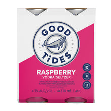 Good Tides Raspberry Seltzer 4.3% 330ml Can
