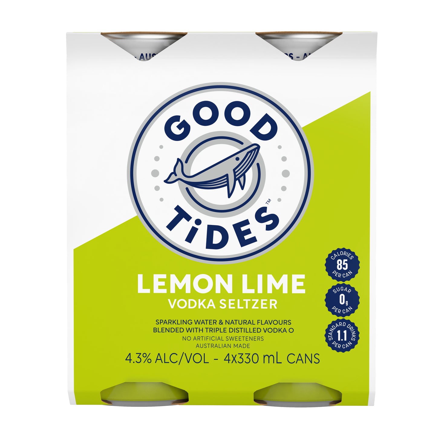 Good Tides Lem/Lime Seltzer 4.3% 330ml Can