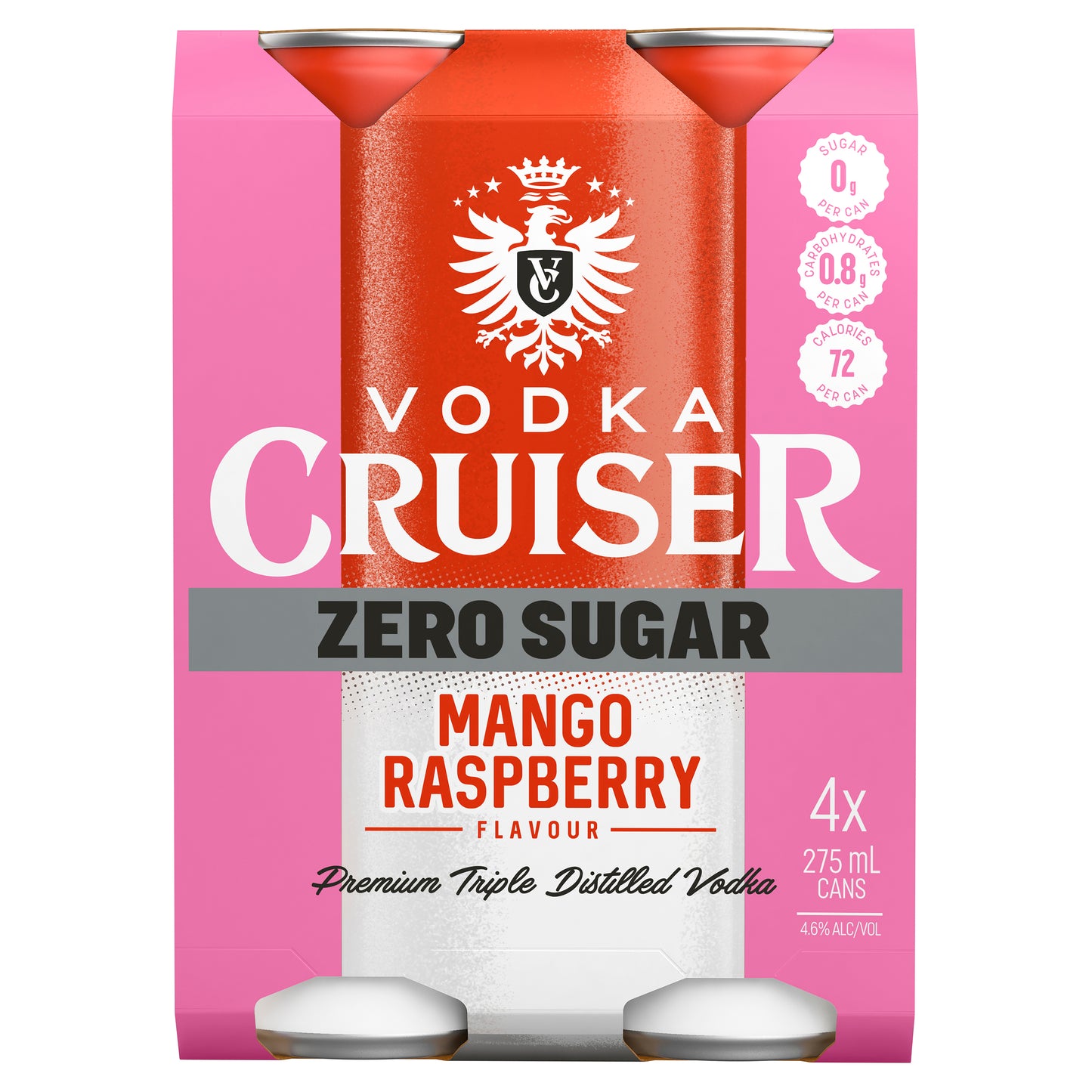 Vodka Cruiser L/Sugar Mango R/Berry 4.6% 275ml Can