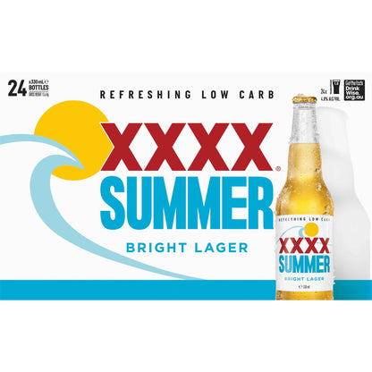 XXXX Summer Bright 3.5% 330ml Bottle