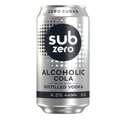 Sub Zero & Cola 4.5% Can 375ml 1/4pk