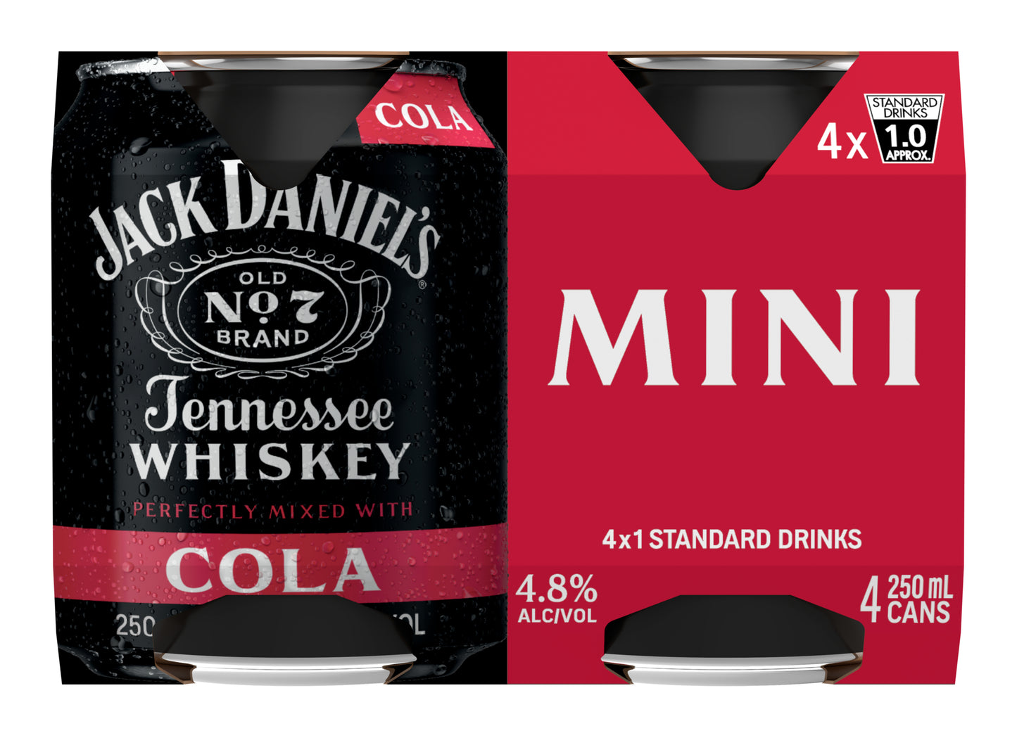 Jack Daniel's & Cola Mini 4.8% 250ml Can