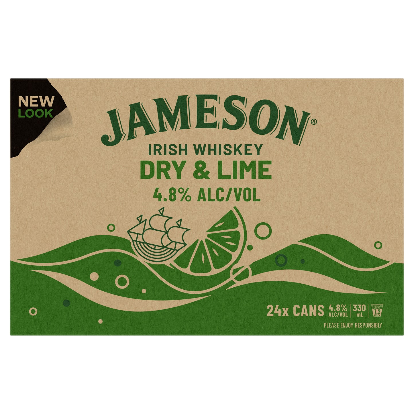 Jameson Dry & Lime 4.8% 330ml Can