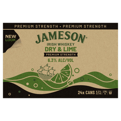 Jameson Dry & Lime 6.3% 375ml Can