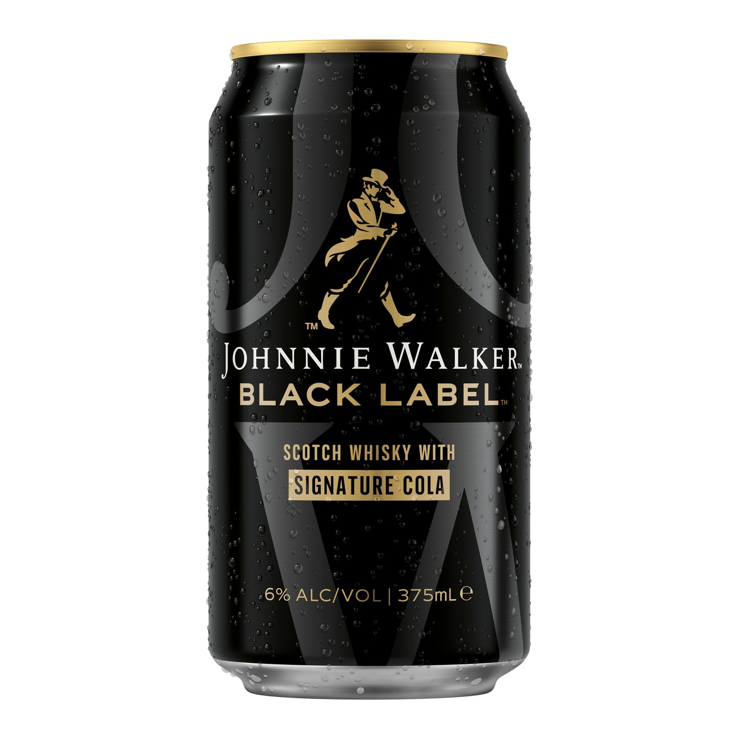 Johnnie Walker Black & Cola 6% 375ml Can