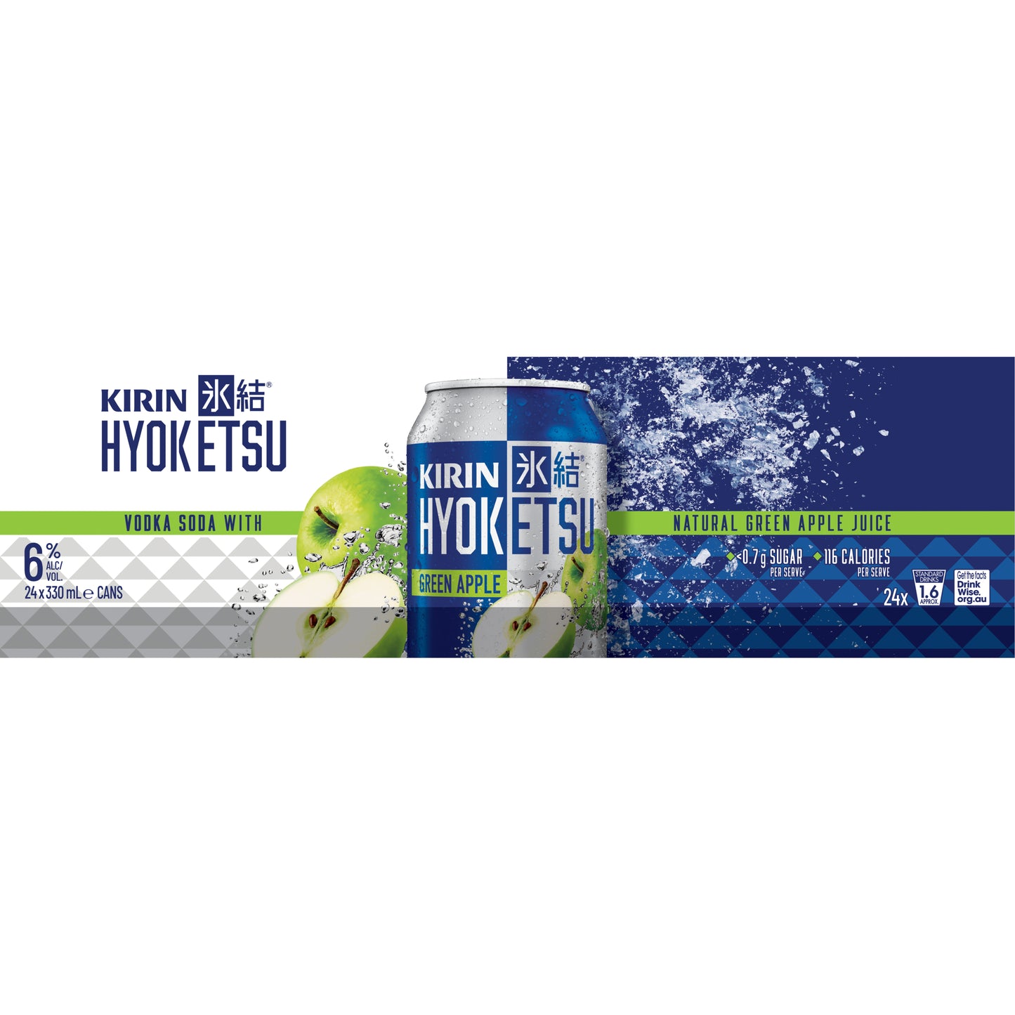 Kirin Hyoketsu Green Apple 6% 330ml Can