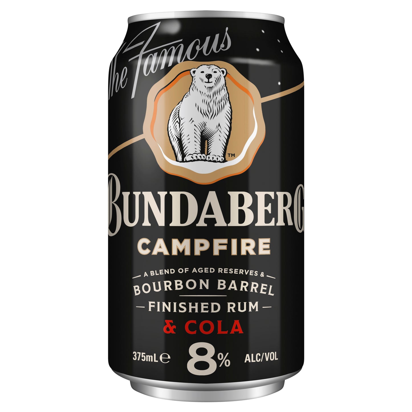 Bundaberg Campfire rum 6% 375ml Can 10 Pack
