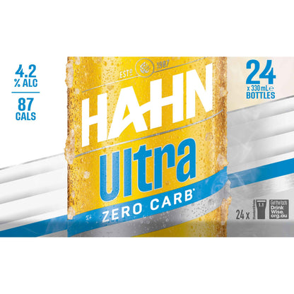 Hahn Ultra Crisp Zero Carb 4.2% 330ml Bottle