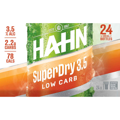 Hahn Super Dry Mid 3.5% 330ml Bottle