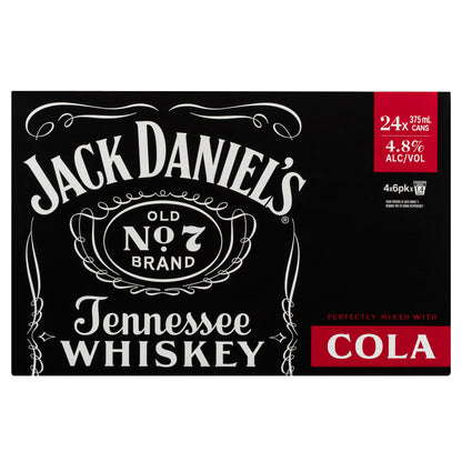 J/Daniel & Cola 4.8% Can 375ml 1/4pk