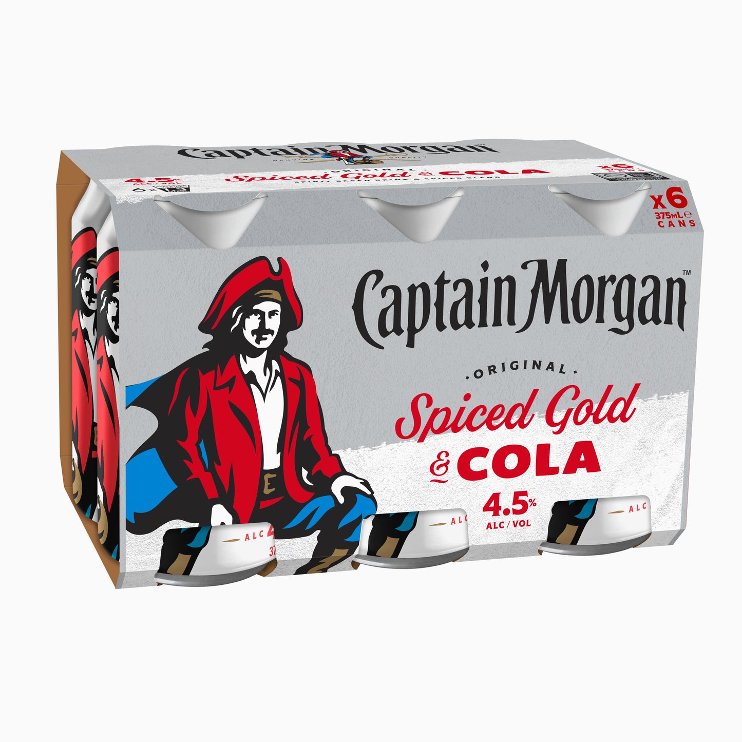 Captain Morgan & Cola 4.5% 375ml Can
