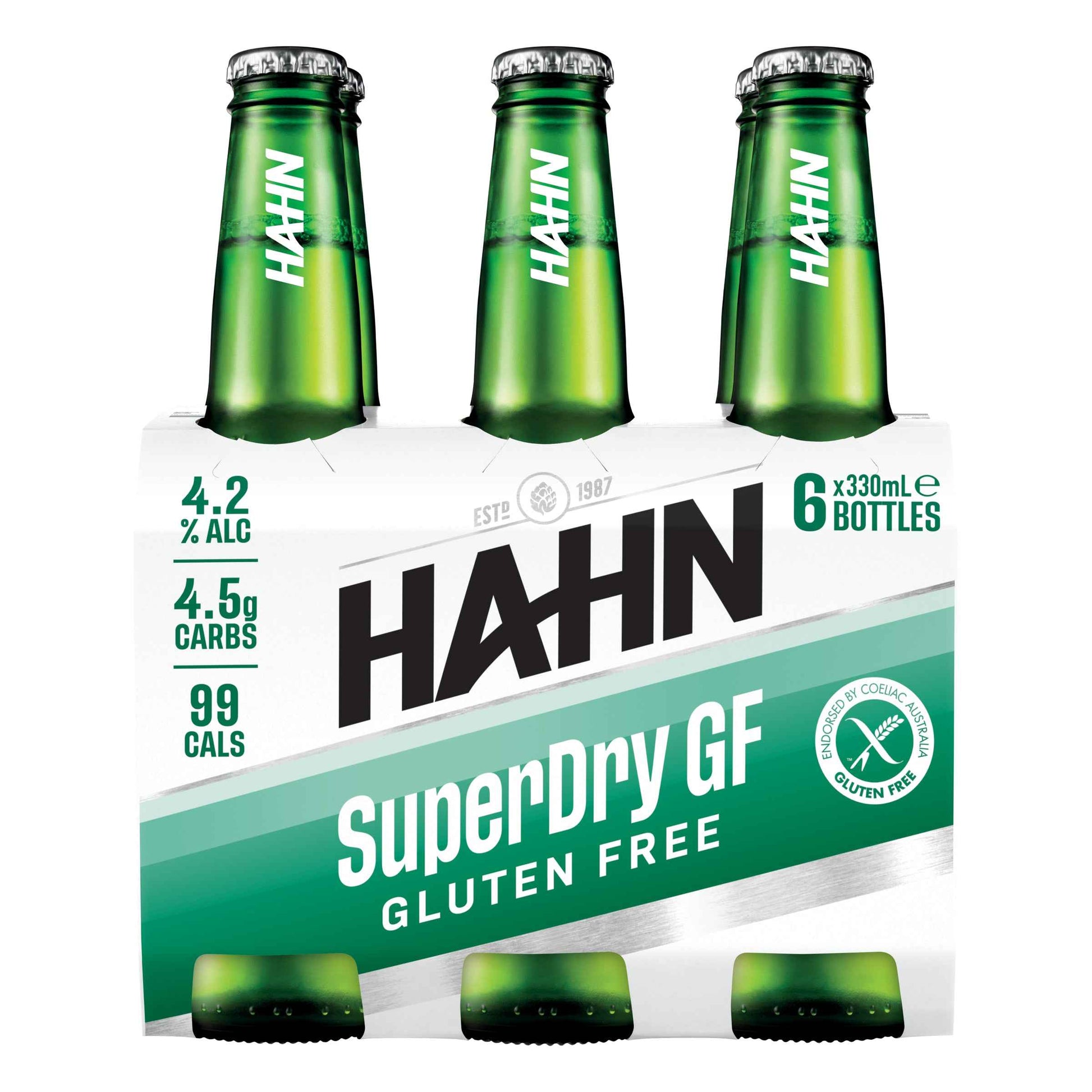 Hahn Super Dry Gluten Free 4.2% 330ml Bottle