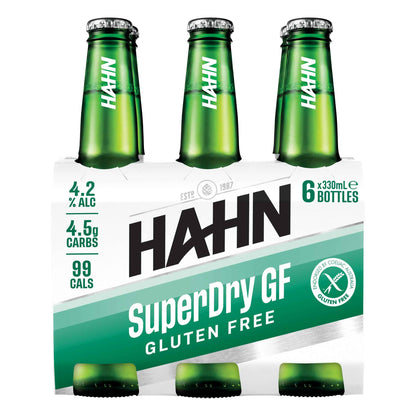 Hahn Super Dry Gluten Free 4.2% 330ml Bottle
