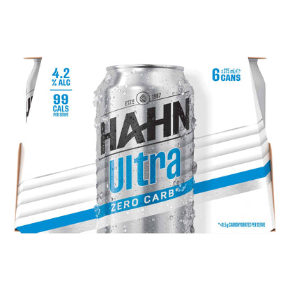 Hahn Ultra Crisp Zero Carb 4.2% 375ml Can