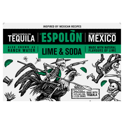 Espolon Spk Lime & Soda Cans 4.5% 330ml Can