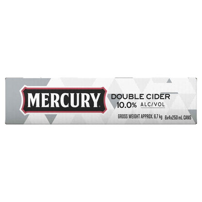 Mercury Double Strength Hard Cider 10% 250ml Can