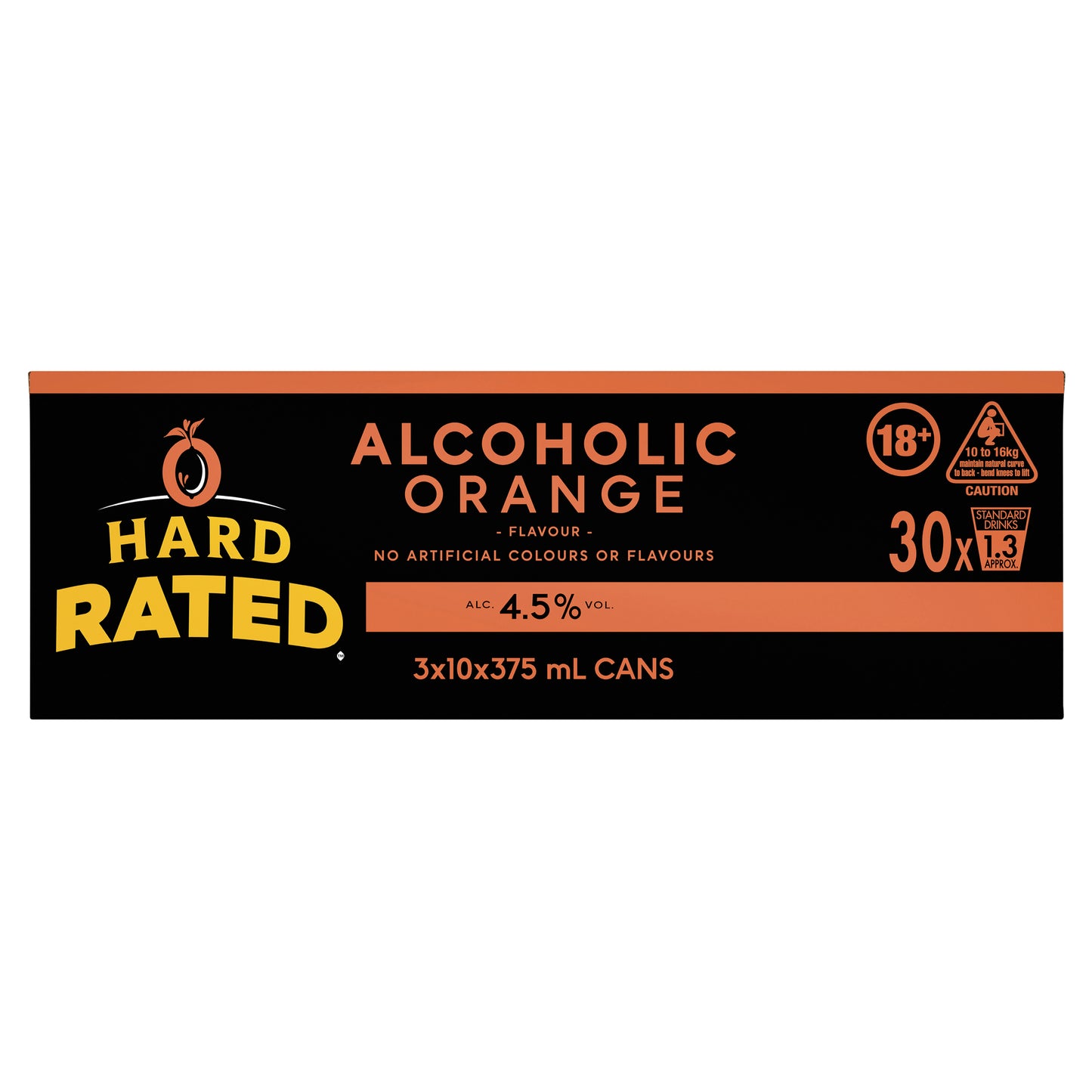 Hard Rated Orange 4.5% 375ml Can 10 Pack
