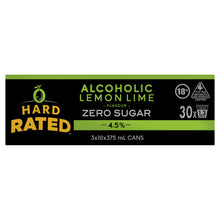 Hard Rated Zero Sugar Lemon Lime 4.5% 375ml Can 10 Pack