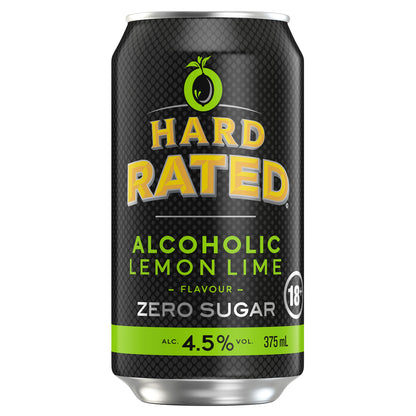 Hard Rated Zero Sugar Lemon 4.5% 375ml Can 10 Pack
