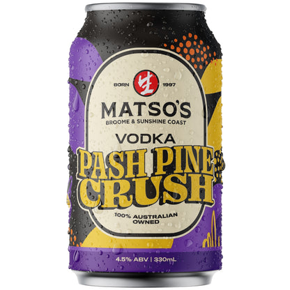 Matso's Vodka Lem/Lime Crush 4.5% 330ml Can