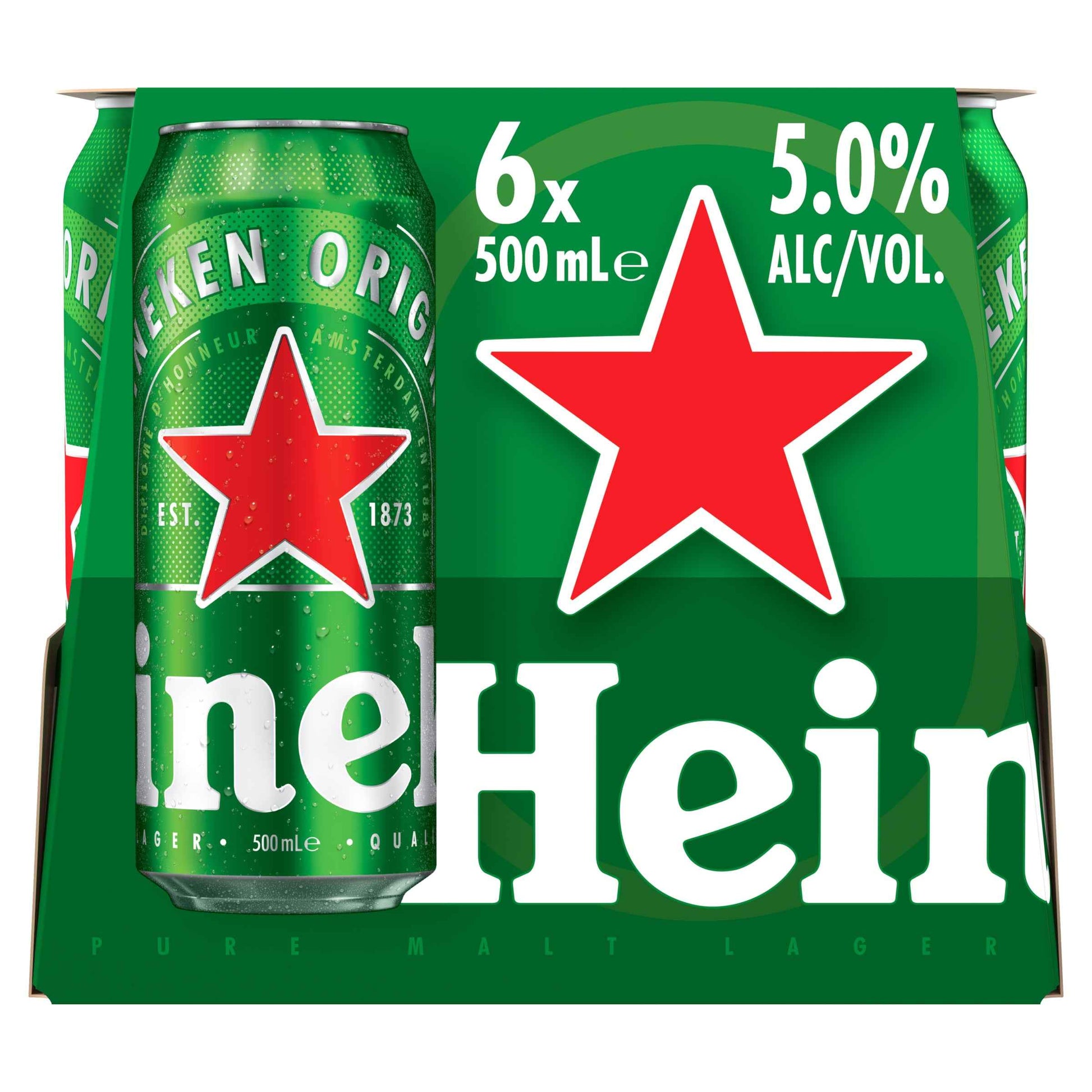 Heineken Lager 5% 500ml Can