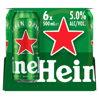 Heineken Lager 5% 500ml Can