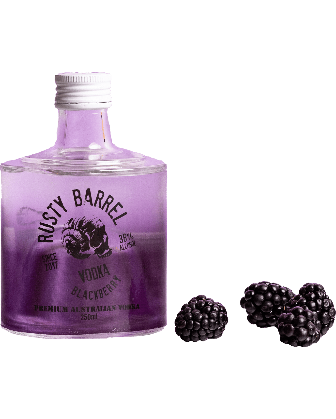 Rusty Barrel Blackberry Vodka 38% 250ml
