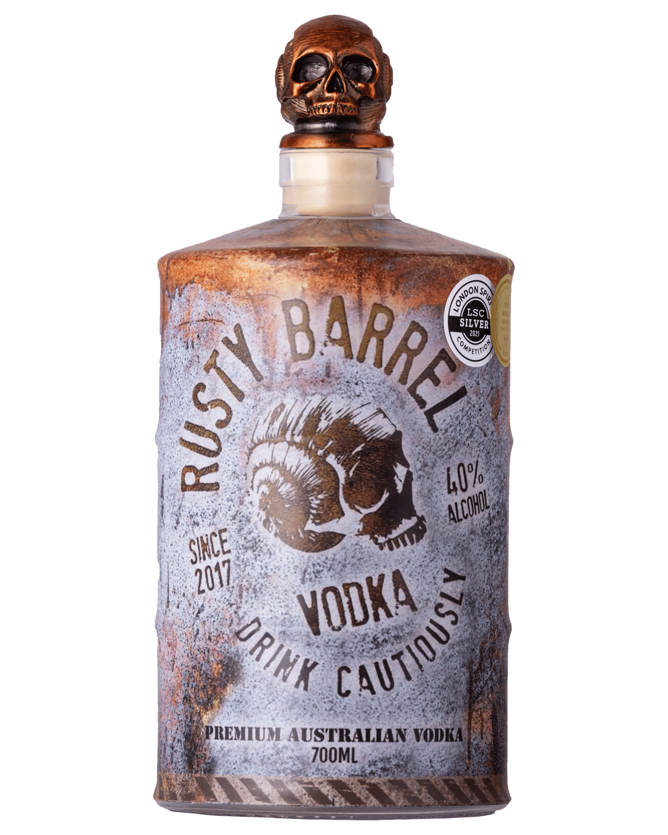Rusty Barrel Vodka 40% 700ml Bottle
