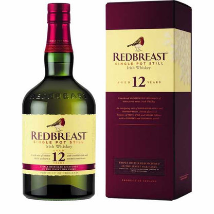 Redbreast 12 Year Old Single Pot Still Irish Whiskey 40% 700ml