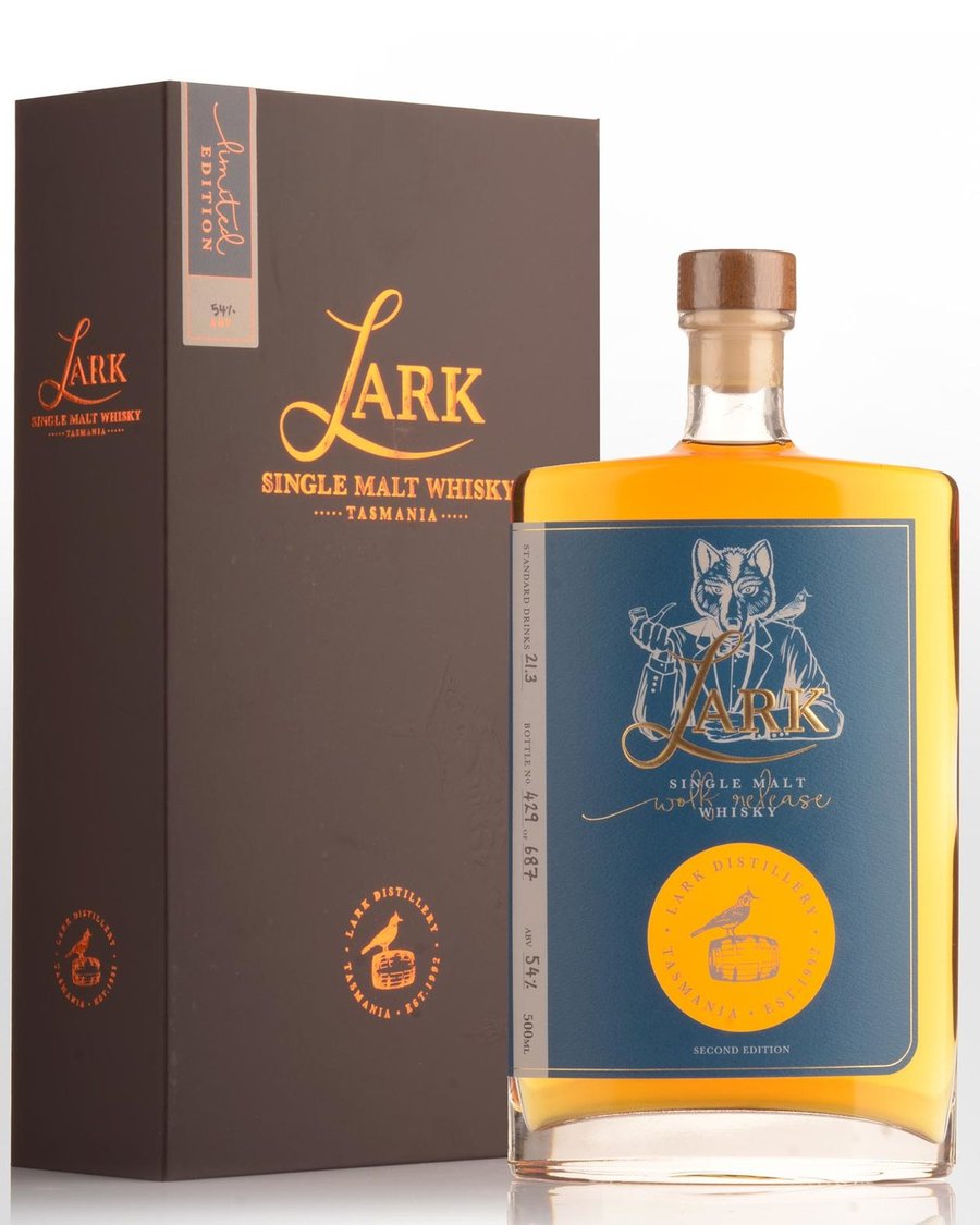 Lark The Wolf Release Second Edition 2019 Tasmanian Single Malt Whisky 54% 500ml