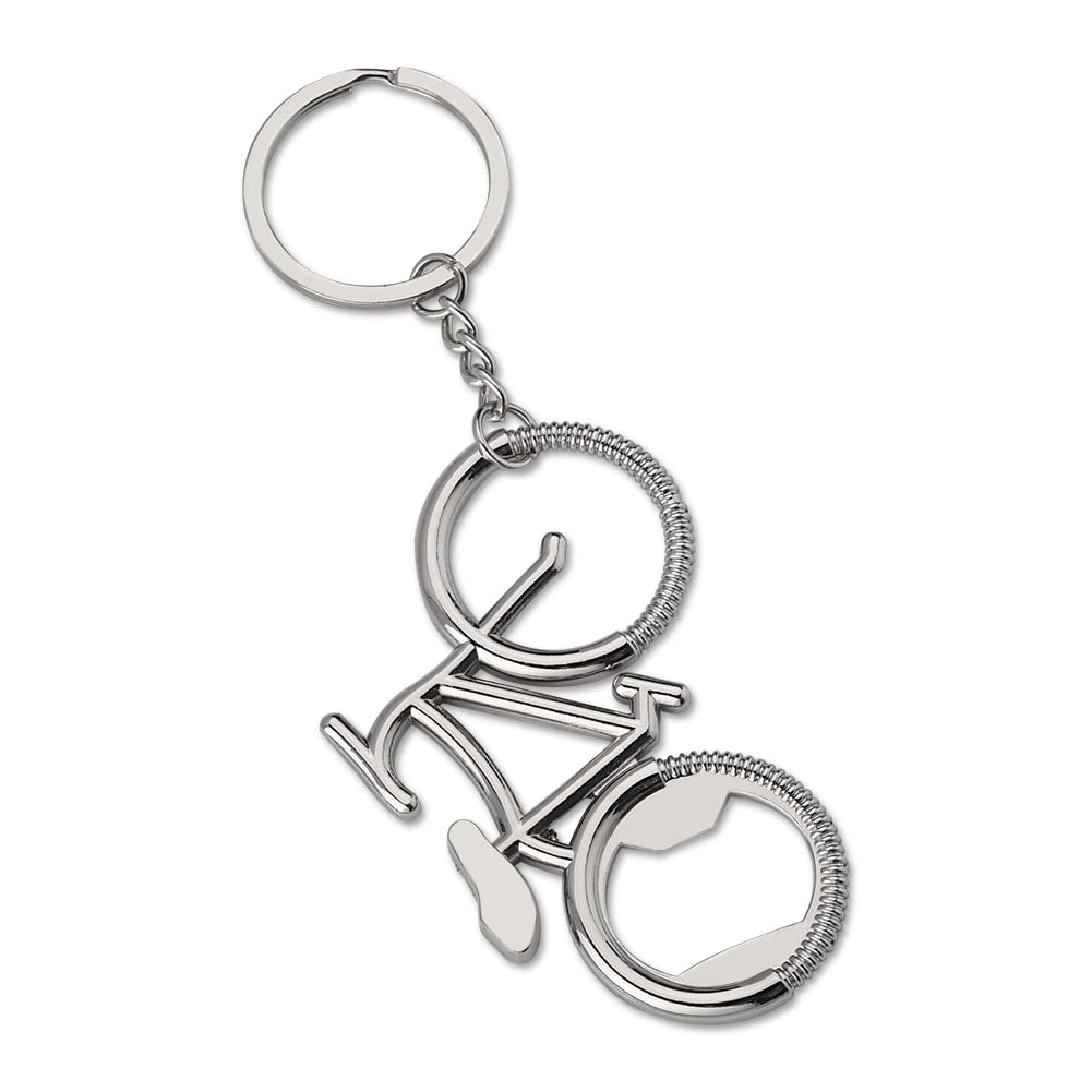 Bicycle Shaped Bottle Opener Keychain