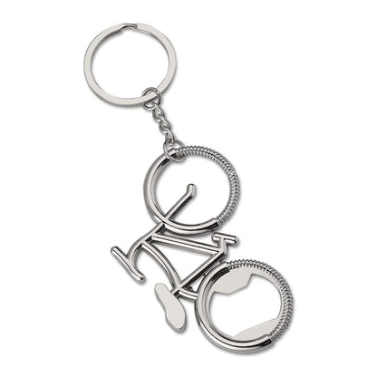 Bicycle Shaped Bottle Opener Keychain