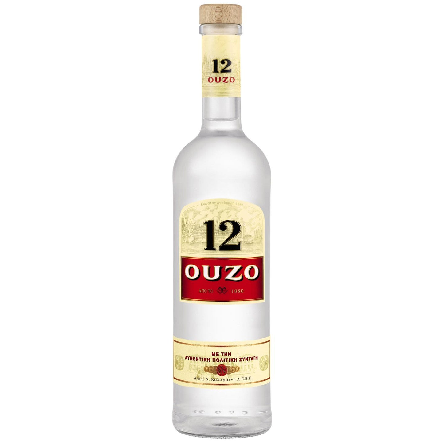 12 Ouzo 40% 700ml Bottle
