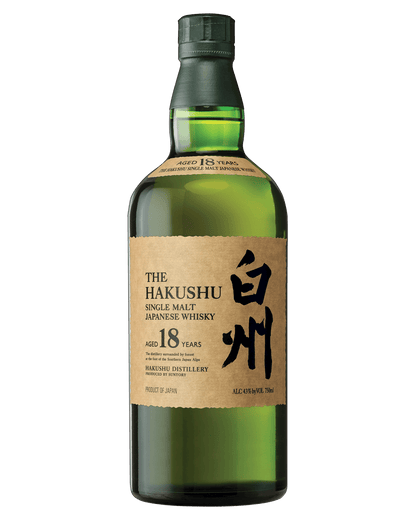 Hakushu Aged 18 Years Single Malt Japanese Whisky 43% 700ml