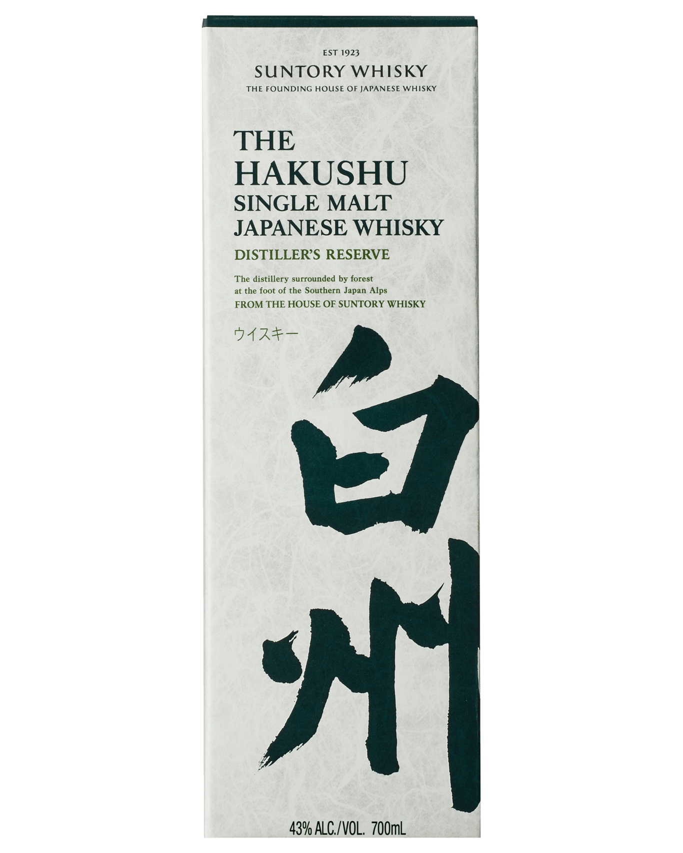 Hakushu Distiller's Reserve Single Malt Japanese Whisky 43% 700ml