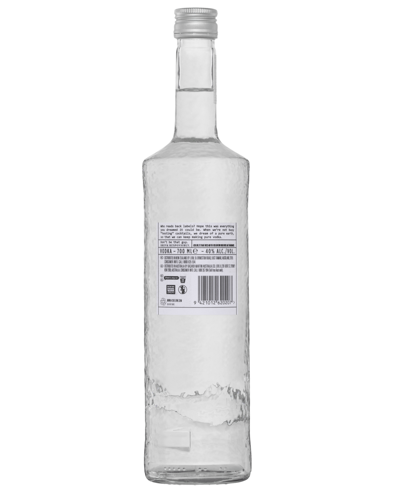 42 Below Vodka 40% 700ml Bottle