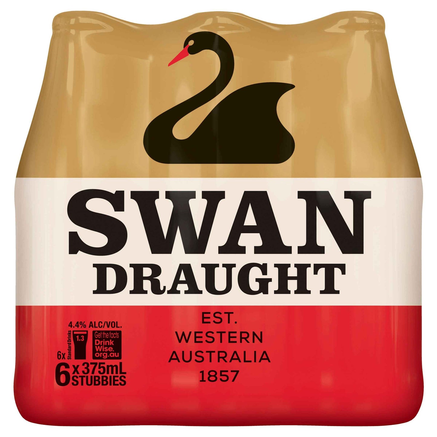 Swan Draught 4.4% 375ml Bottle