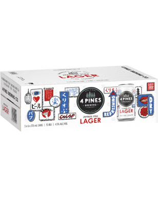 4 Pines Japanese Lager 4.2% 375ml Can