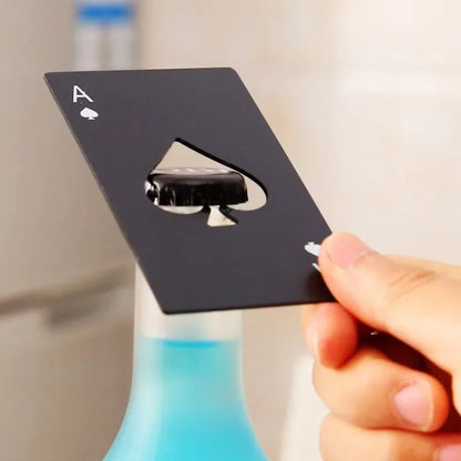 Playing Card Shaped Bottle Opener Keychain
