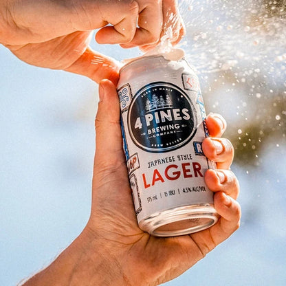 4 Pines Japanese Lager 4.2% 375ml Can