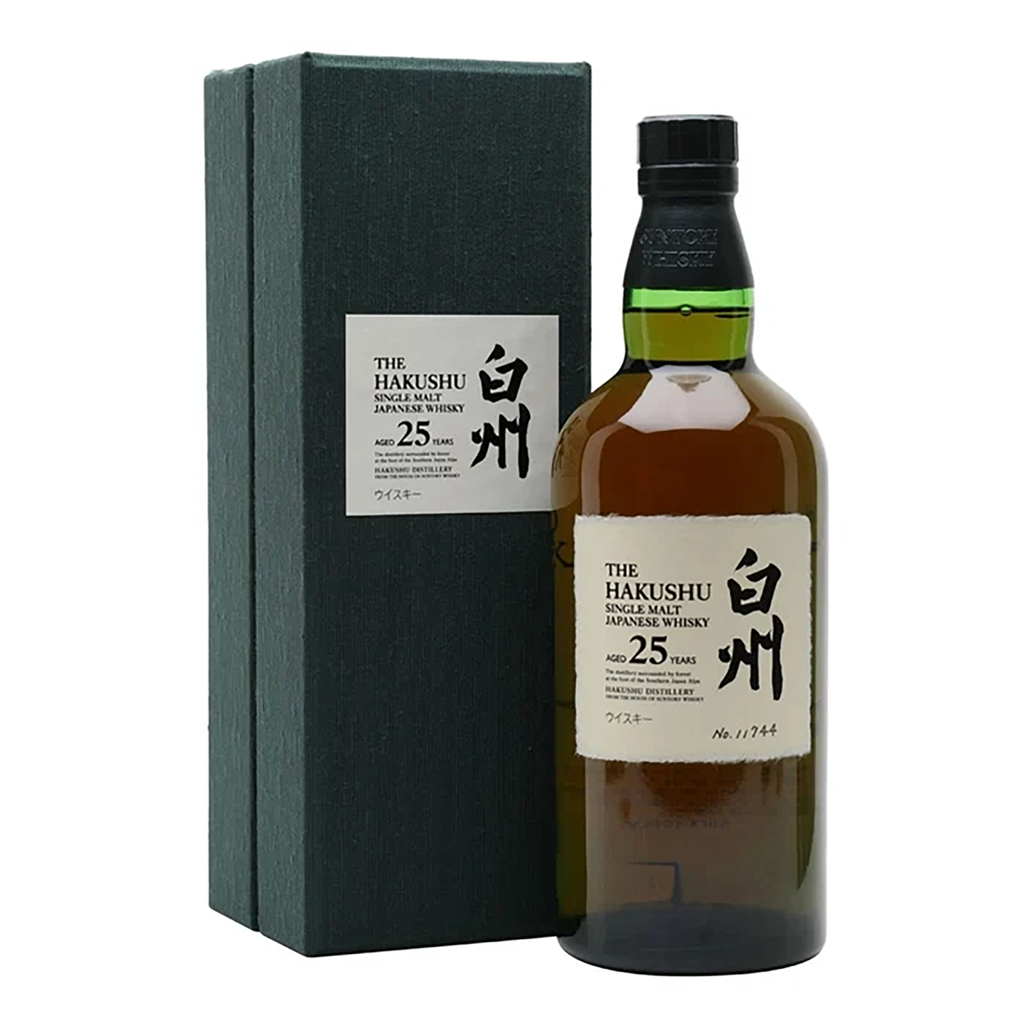 Hakushu Aged 25 Years Single Malt Japanese Whisky 43% 700ml