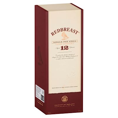 Redbreast 12 Year Old Single Pot Still Irish Whiskey 40% 700ml