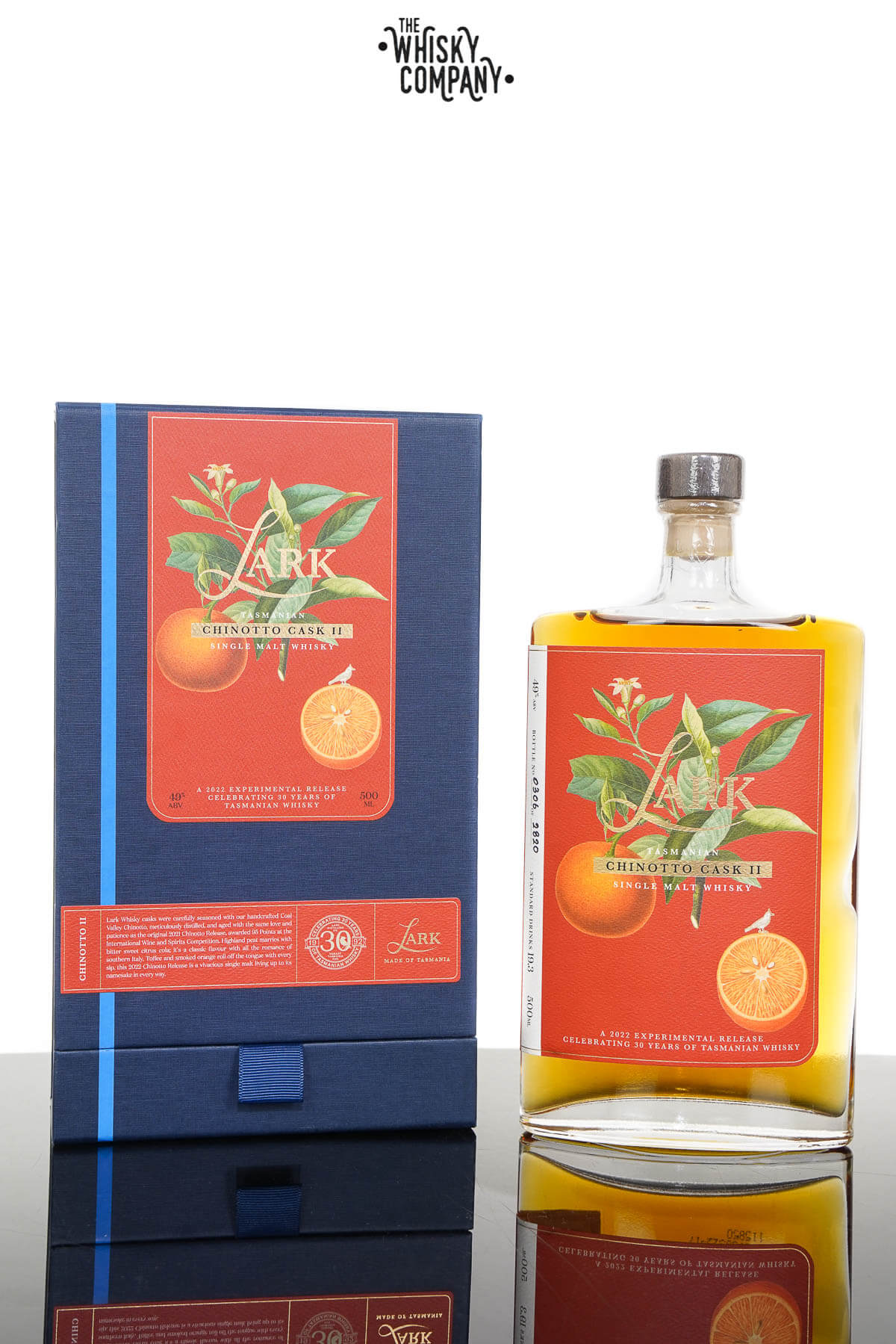 Lark Chinotto Cask II Tasmanian Single Malt Whisky 49% 500ml