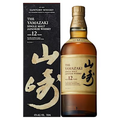 Yamazaki Aged 12 Years Single Malt Japanese Whisky 43% 700ml